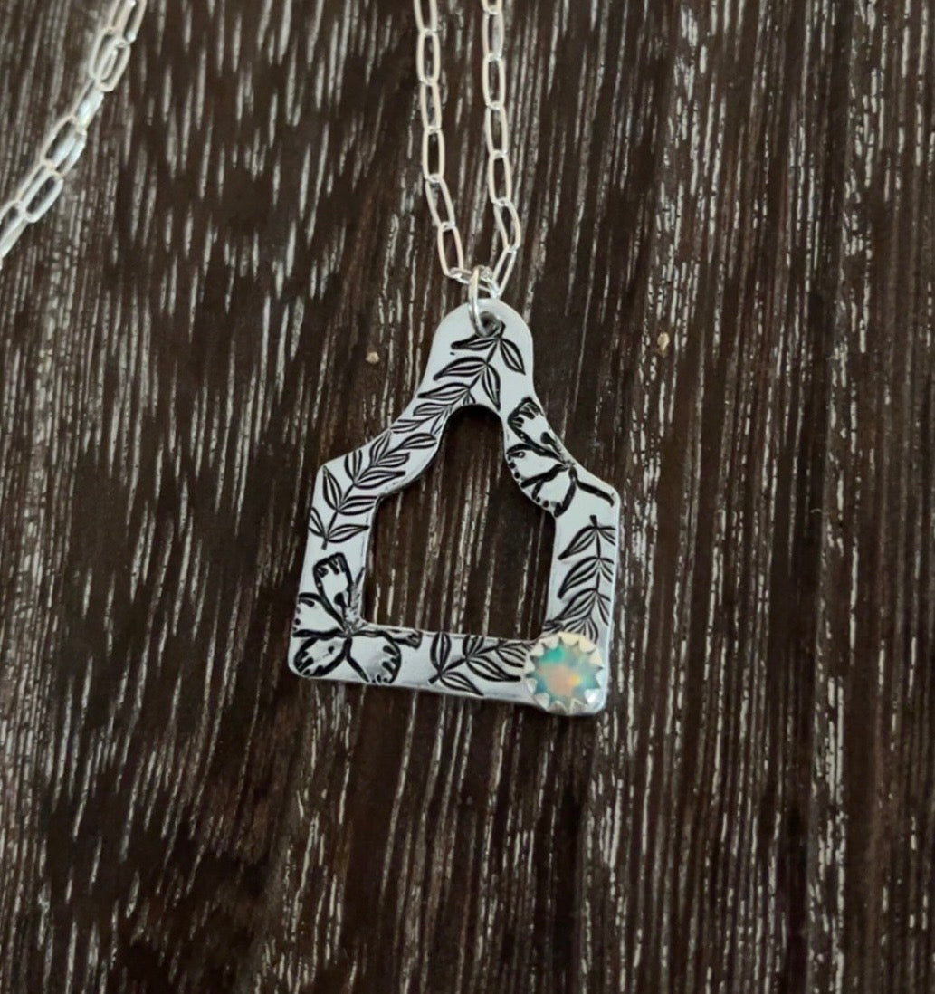 Coastal Cowgirl Necklace - teal opal