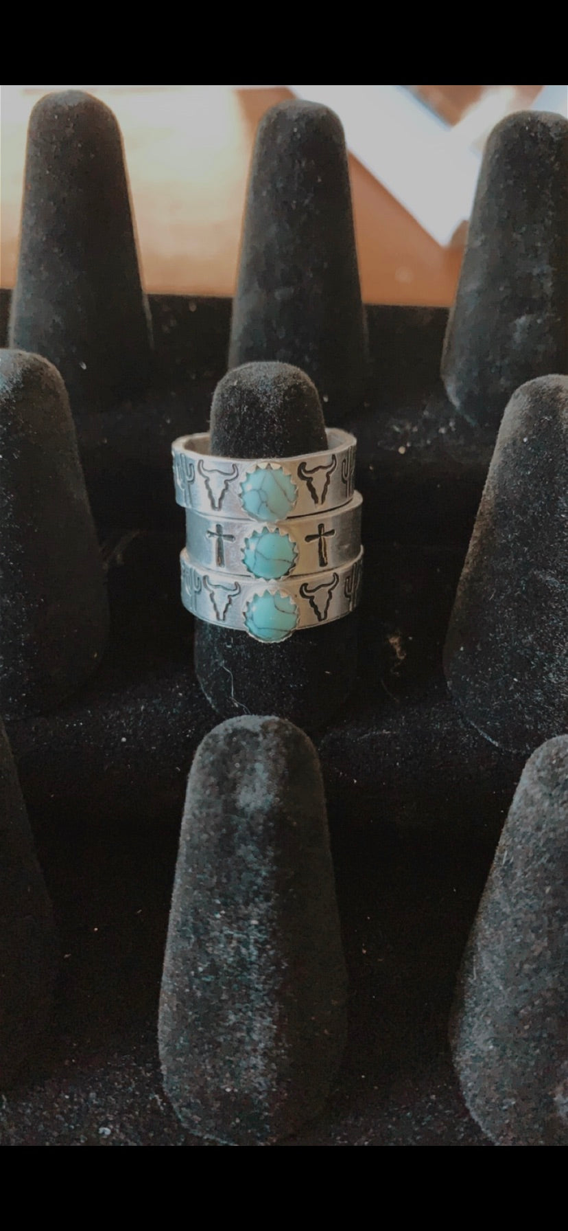 Turquoise stacker ring