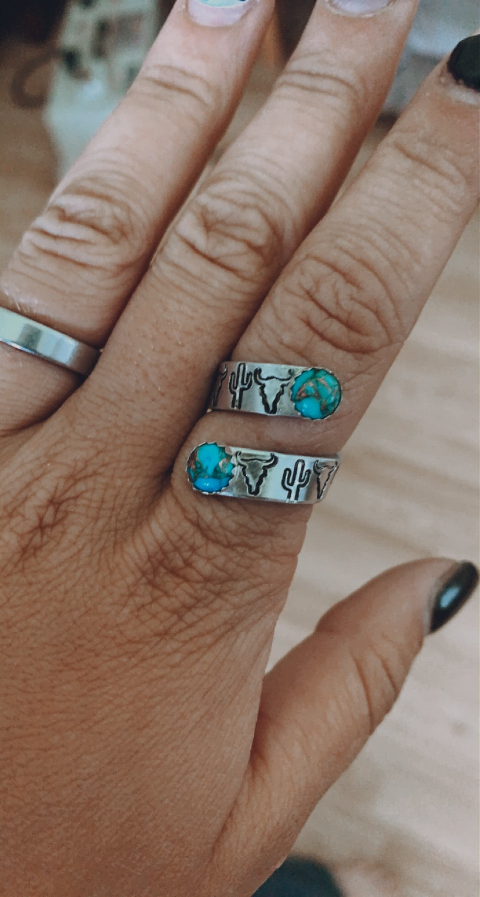 Twisted Steer Head Ring