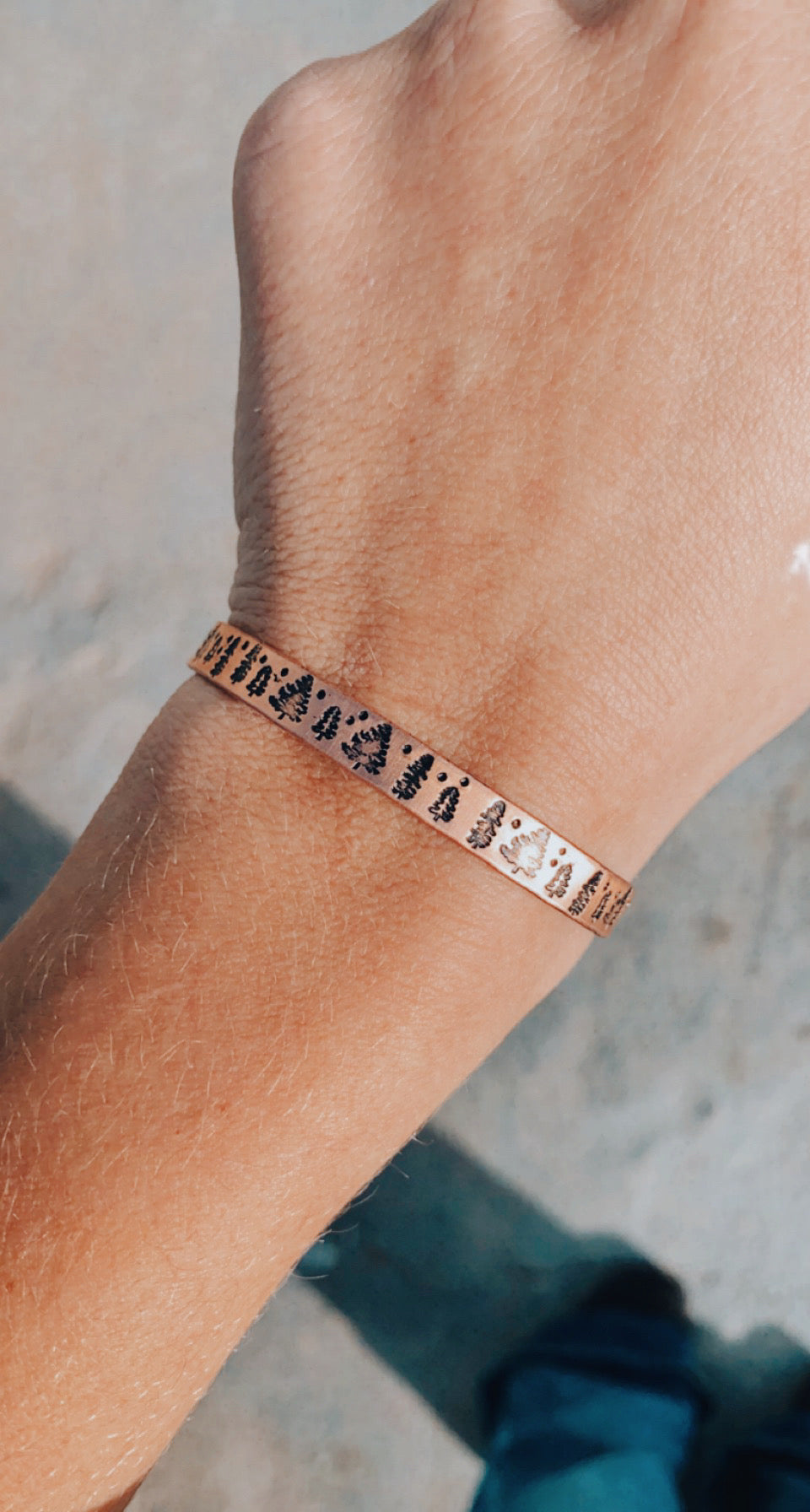 Forest Copper bracelet