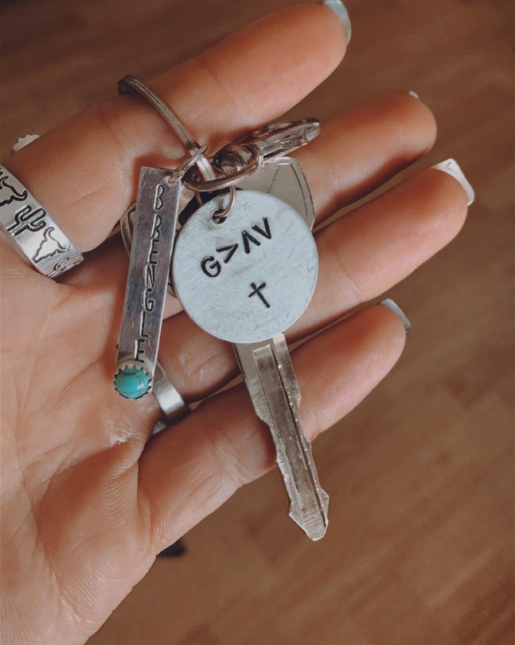 God’s Greater keychain