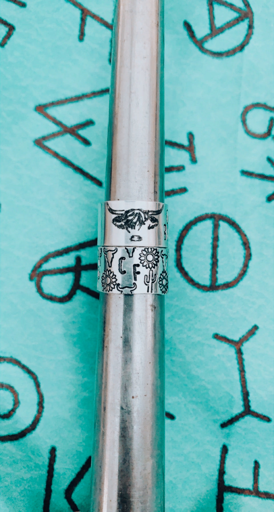 Custom initials Ring